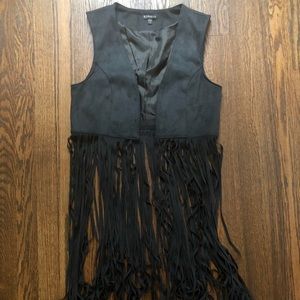 express fringe vest
